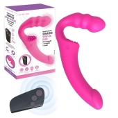 Розовый безремневой страпон Straples Strap-On Dildo - Erokay - купить с доставкой в Симферополе