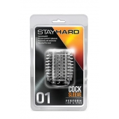 Прозрачная насадка с шипами STAY HARD COCK SLEEVE 01 CLEAR - Blush Novelties - в Симферополе купить с доставкой