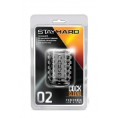 Прозрачная насадка на пенис с шишечками STAY HARD COCK SLEEVE 02 CLEAR - Blush Novelties - в Симферополе купить с доставкой