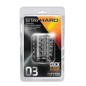 Прозрачная насадка с шипами и шишечками STAY HARD COCK SLEEVE 03 CLEAR - Blush Novelties - в Симферополе купить с доставкой