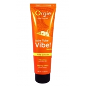 Гель с эффектом вибрации Lube Tube Vibe Medium Pina Colada - 100 мл. - ORGIE - купить с доставкой в Симферополе