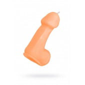 Оранжевая свеча в форме пениса - 47 гр. - Pecado - купить с доставкой в Симферополе