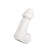 Белая свеча в форме пениса - 47 гр. - Pecado - купить с доставкой в Симферополе