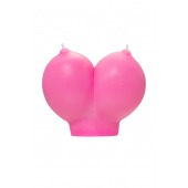 Розовая свеча «Сиськи» - 150 гр. - Pecado - купить с доставкой в Симферополе