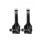 Черные подвесы с белой строчкой - Pecado - купить с доставкой в Симферополе