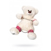 Бондажный набор: белый мишка с розовыми оковами и наручниками - Pecado - купить с доставкой в Симферополе