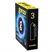 Супертонкие презервативы Ganzo Invisible - 3 шт. - Ganzo - купить с доставкой в Симферополе
