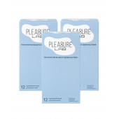 Набор из 3 упаковок ультратонких презервативов Pleasure Lab (по 12 шт.) - Pleasure Lab - купить с доставкой в Симферополе