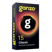 Классические презервативы с обильной смазкой Ganzo Classic - 15 шт. - Ganzo - купить с доставкой в Симферополе