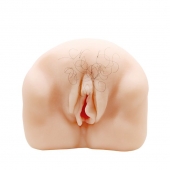 Телесный мастурбатор-вагина с оволосением и вибрацией - Baile - в Симферополе купить с доставкой