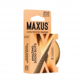 Точечные презервативы MAXUS 2000 Amazing Dots с железным кейсом - 3 шт. - Maxus - купить с доставкой в Симферополе