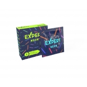 Светящиеся в темноте презервативы Expert Neon - 3 шт. - Expert - купить с доставкой в Симферополе