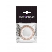 Эрекционное кольцо с бежевыми «ресничками» - Sextaz - в Симферополе купить с доставкой