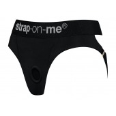 Черные трусики для насадок Heroine Lingerie Harness - size XL - Strap-on-me - купить с доставкой в Симферополе