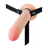 Мужской полый страпон на регулируемых ремешках - 22 см. - Sex Expert - купить с доставкой в Симферополе