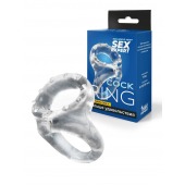 Прозрачное двойное эрекционное кольцо - Sex Expert - в Симферополе купить с доставкой