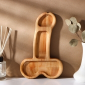 Деревянное блюдо для подачи в форме члена (25 х 16,5 х 1,7 см) - Сима-Ленд - купить с доставкой в Симферополе