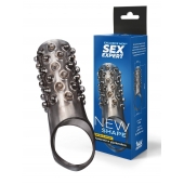 Дымчатая насадка на пенис с выпуклостями - 12 см. - Sex Expert - в Симферополе купить с доставкой