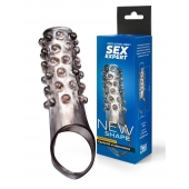 Дымчатая насадка на пенис с выпуклостями - 11 см. - Sex Expert - в Симферополе купить с доставкой