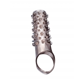 Дымчатая насадка на пенис с шипами и выпуклостями - 12 см. - Sex Expert - в Симферополе купить с доставкой