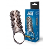 Дымчатая насадка на пенис с шипами и выпуклостями - 12,5 см. - Sex Expert - в Симферополе купить с доставкой