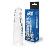Прозрачная закрытая насадка на член - 15 см. - Sex Expert - в Симферополе купить с доставкой