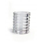 Прозрачная сквозная насадка на пенис с ребрышками - Sex Expert - в Симферополе купить с доставкой