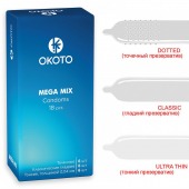 Презервативы OKOTO Mega Mix - 18 шт. - Sitabella - купить с доставкой в Симферополе