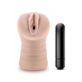 Телесный мастурбатор-вагина Ayumi с вибрацией - Blush Novelties - в Симферополе купить с доставкой