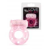 Розовое эрекционное виброкольцо с бабочкой - 1137 - в Симферополе купить с доставкой