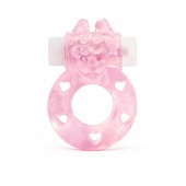 Розовое эрекционное виброкольцо в форме зайчика - 1137 - в Симферополе купить с доставкой