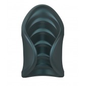 Серый сквозной мастурбатор с вибрацией Manwan Starter - Manwan - в Симферополе купить с доставкой