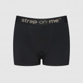 Черные трусики-боксеры для фиксации насадок Strap-on-me Harness Lingerie Allure - size L - Strap-on-me - купить с доставкой в Симферополе