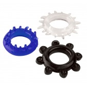 Набор из 3 эрекционных колец разного цвета и рельефа - Boys of Toys - в Симферополе купить с доставкой