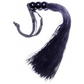 Черная силиконовая плетка - 25,4 см. - Boys of Toys - купить с доставкой в Симферополе