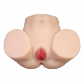 Телесный мастурбатор с 2 любовными отверстиями Olivia - Baile - в Симферополе купить с доставкой