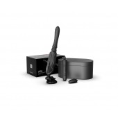 Черная секс-машина с функцией нагрева, насадками и присоской Sesh - Zalo - купить с доставкой в Симферополе