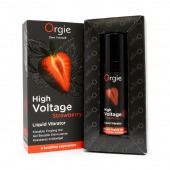 Жидкий вибратор Orgie High Voltage Strawberry - 15 мл. - ORGIE - купить с доставкой в Симферополе