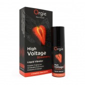 Жидкий вибратор Orgie High Voltage Strawberry - 15 мл. - ORGIE - купить с доставкой в Симферополе