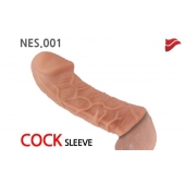 Насадка фаллического вида с венками - 14,7 см. - KOKOS - в Симферополе купить с доставкой