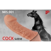 Насадка фаллического вида с венками - 14,7 см. - KOKOS - в Симферополе купить с доставкой