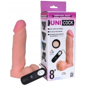 Фаллическая насадка Харнесс UNICOCK 8  с вибрацией - 20 см. - LOVETOY (А-Полимер) - купить с доставкой в Симферополе