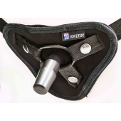 Страпон с 2 насадками и вибрацией UniStrap - 20 и 18 см. - LOVETOY (А-Полимер) - купить с доставкой в Симферополе