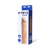 Насадка с ярко выраженной головкой и рельефным стволом - 19 см. - A-toys - в Симферополе купить с доставкой