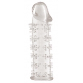 Гелевая прозрачная насадка с шипами - 12 см. - Toyfa Basic - в Симферополе купить с доставкой