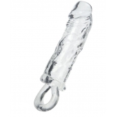 Прозрачная насадка с петлёй для фиксации - 14 см. - ToyFa - в Симферополе купить с доставкой