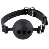 Силиконовый кляп-шар с отверстиями для дыхания Silicone Breathable Ball Gag Small - Pipedream - купить с доставкой в Симферополе