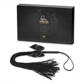 Чёрная плётка Lilly Whip Bijoux - Bijoux Indiscrets - купить с доставкой в Симферополе