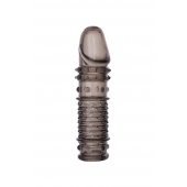 Дымчатая закрытая насадка ToyFa XLover с чешуйками и пупырышками - 13,5 см. - ToyFa - в Симферополе купить с доставкой