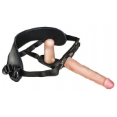 Женский страпон с вагинальной пробкой Woman Strap - 18 см. - LOVETOY (А-Полимер) - купить с доставкой в Симферополе